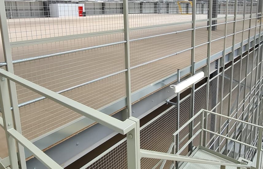 safety mesh for mezzanine