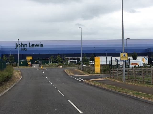 jJohn Lewis Distribution Warehouse Outside View