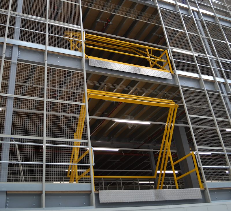 multi-floor mezzanine and pallet gates