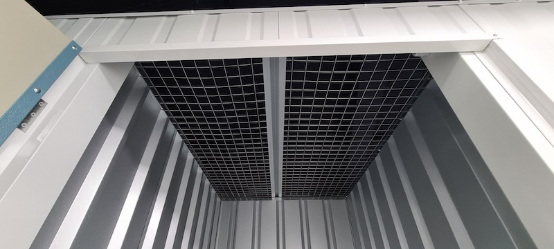 self storage mesh ceiling