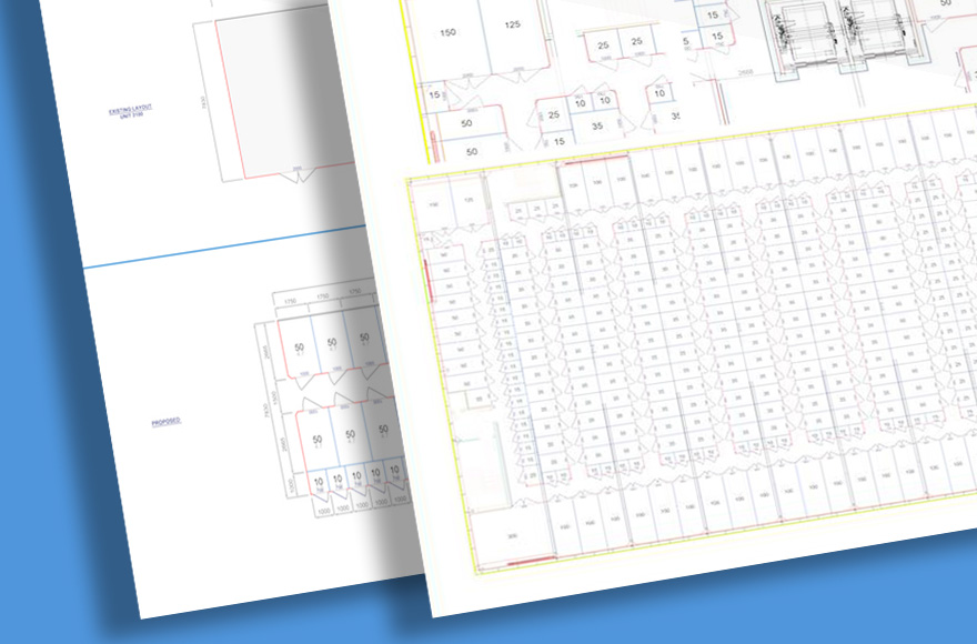 Self storage unit plans and drawings