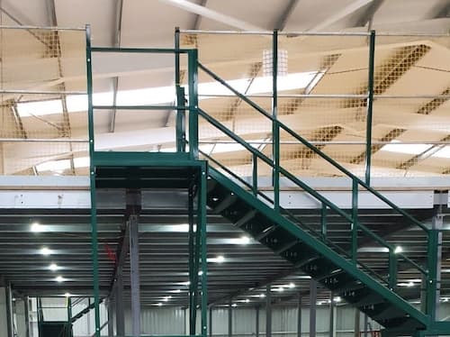 mezzanine and stairs