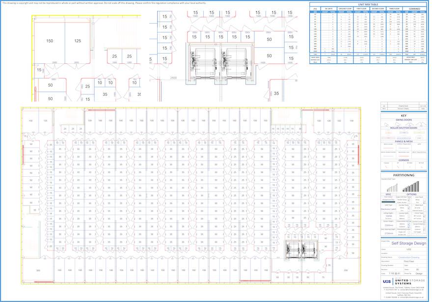 Self Storage Design Layout Drawing