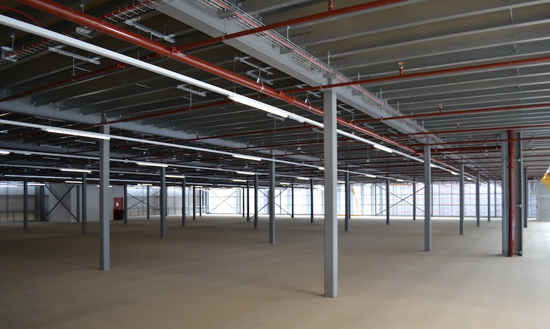 A large mezzanine floor